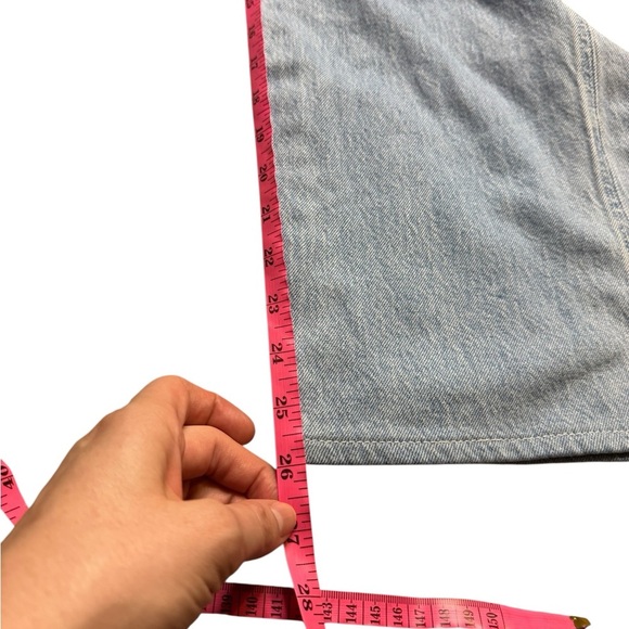 👖 Levi’s High Loose Cargo Jeans Women’s 24‎ Blue Denim Wide Leg Utility 👖 - Picture 5 of 7